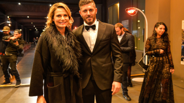 Luca Valle e Simona Ventura al Chirstmas party 2017