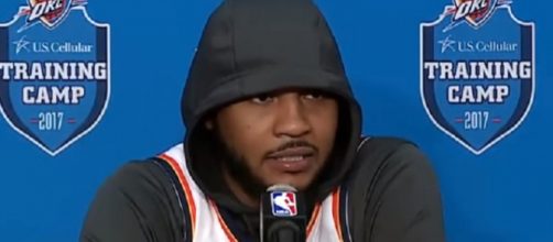 Carmelo Anthony is averaging 19.7 points this season (Image Credit: OKC Thunder Fans - Blue & White Army/YouTube)