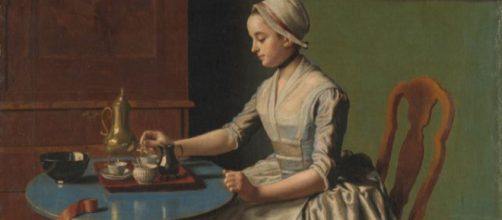 Jean-Etienne Liotard&rsquo;s &ldquo;A Dutch Girl at Breakfast&rdquo; (Image via Adam Matthew Digital/ FLICKR)