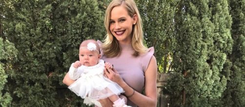 Meghan King Edmonds holds her baby girl. [Photo via Instagram]