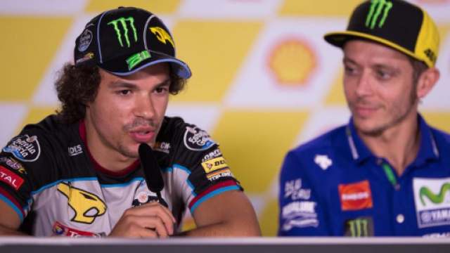 Franco Morbidelli con Valentino Rossi