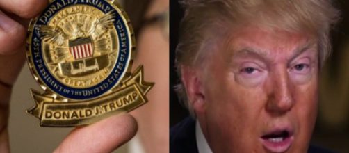 Donald Trump challenge coin, via Twitter