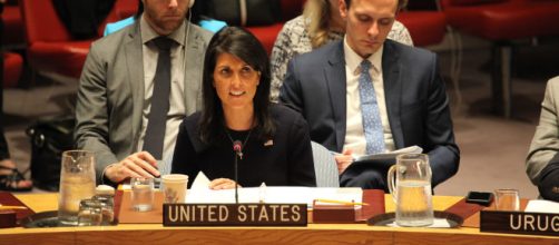 Nikki Haley at the UN [Image via State Department/Flickr]