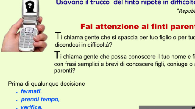 Locandina della campagna di sensibilizzazione.