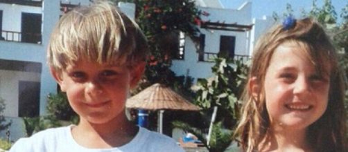 Heidi e Ed quando eram crian&ccedil;as.