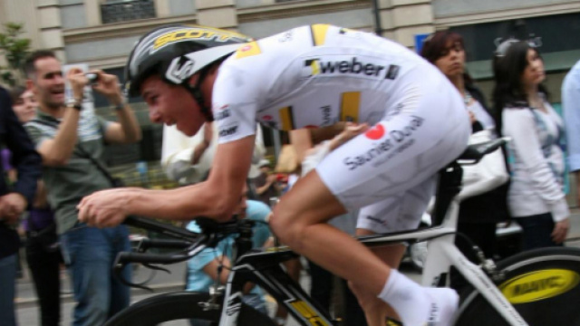 Riccardo Ricc&ograve; impegnato al Giro d'Italia