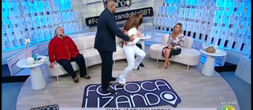 L&iacute;via Andrade e Mara Maravillha discutem ao vivo (Foto internet)