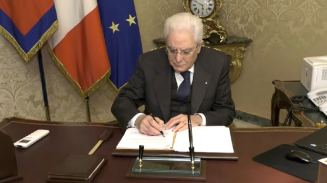 Il presidente della Repubblica, Sergio Mattarella