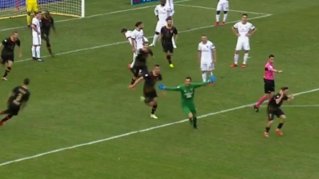 Alberto Brignoli a offert la victoire aux siens dans le temps additionnel (Capture beIN SPORTS)