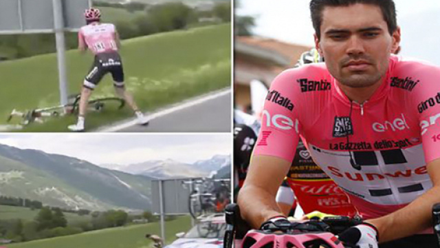 Tom Dumoulin durante l'ultimo Giro d'Italia