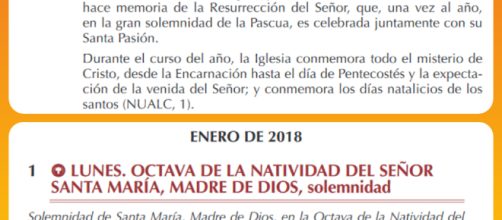 El 1 de enero no es el primer d&iacute;a del a&ntilde;o para la Iglesia Cat&oacute;lica. Su calendario comienza entre finales de noviembre y primeros de diciembre