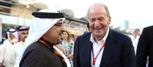 El Rey Juan Carlos y un jeque &aacute;rabe