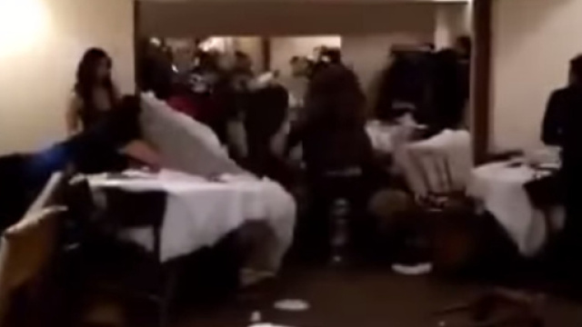 Maxi rissa di Capodanno al San Paolo Palace di Palermo.