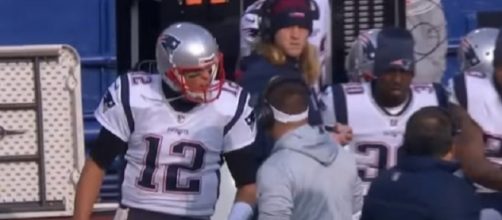 Tom Brady gets into a heated argument with Josh McDaniels. [Image Credit: NFL/YouTube]