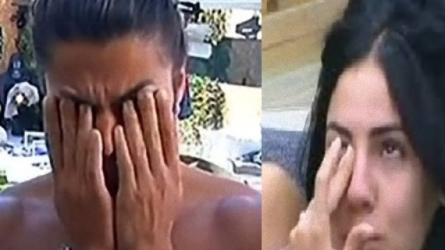Grande Fratello Vip, Giulia e Luca scoppiano a piangere.