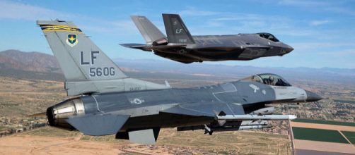 Luke Air Force Base's first F-35 in March 10, 2014 (Image credit - Jim Hazeltine, Wikimedia Commons)