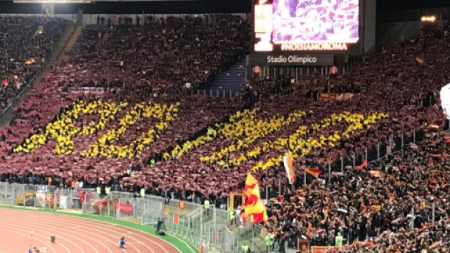 Roma-Lazio, ecco la coreografia della Curva Sud per il derby ... - corrieredellosport.it