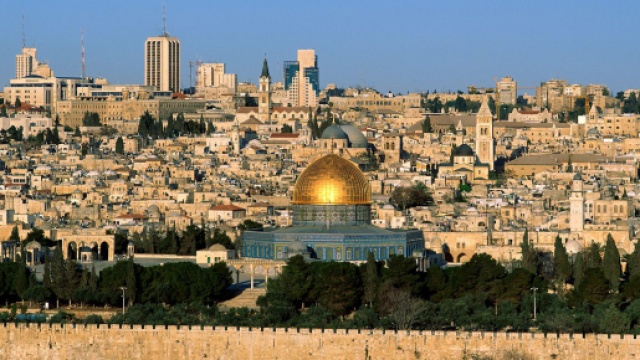 Una veduta di Gerusalemme dal Monte degli Ulivi