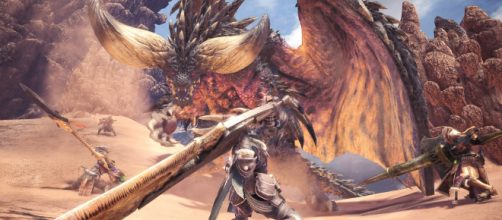 Hunters take on Nergigante (via Twitter - @monsterhunter)