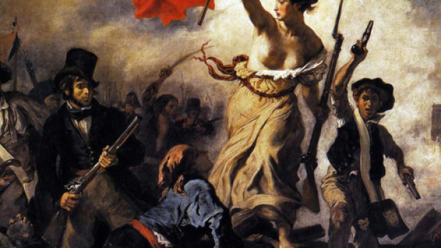La libert&agrave; che guida il popolo Delacroix