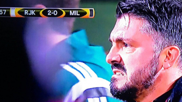 La rabbia di Ivan Gennaro Gattuso per la sconfitta in terra croata