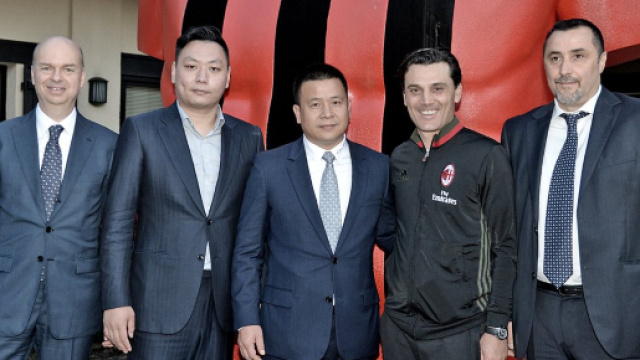 Milan, l'ad Fassone e il ds Mirabelli con il presidente Yonghong Li