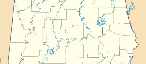 Image of Alabama, with county lines shown [via CCO | Wikipedia]