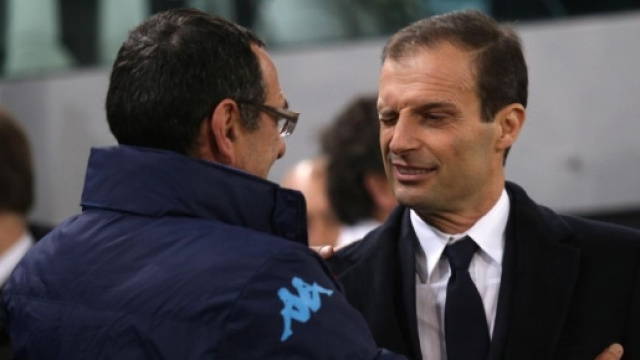 Allegri e Sarri, allenatori di Juve e Napoli