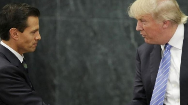 Donald Trump con il Presidente Messicano