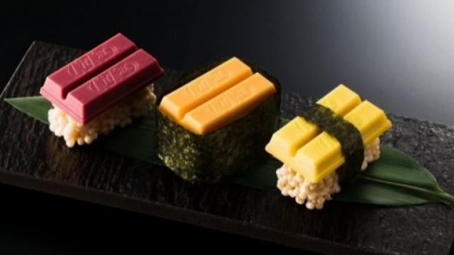Il nuovo Kit Kat sushi della Nestl&egrave; (foto: www.fortune.com)
