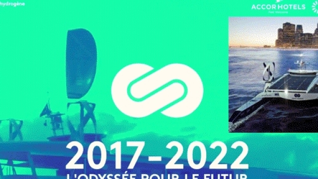 L'Energy Observer sera un catamaran muni d'une aile et non de voiles, d'&eacute;oliennes, de panneaux solaire et d'un moteur &agrave; l'hydrog&egrave;ne