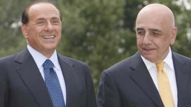 Nella foto, Berlusconi e Galliani