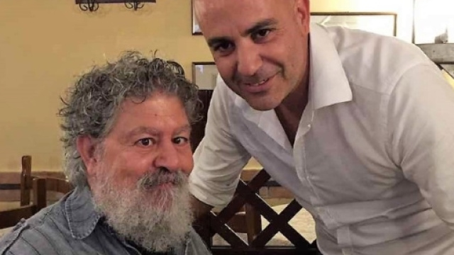 In foto Simone Iodice e l'attore Lello Arena