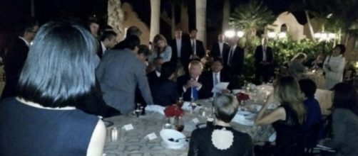 Donald Trump at Mar-a-Lago, via Twitter