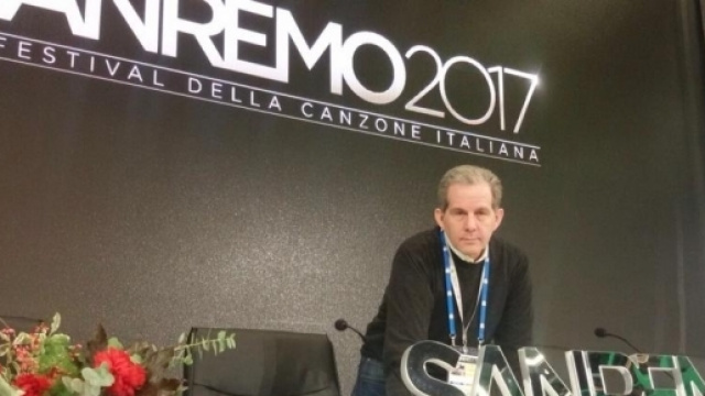 Alberto Boi durante la 67&deg; edizione del Festival di Sanremo.