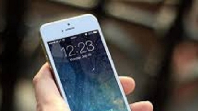 Smartphone durante l'uso dell'utente