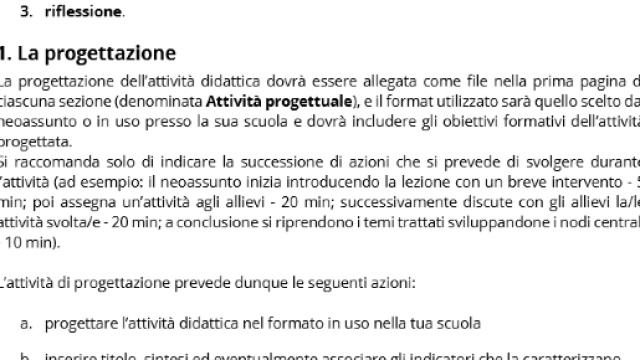 Come strutturare l'attivit&agrave; didattica