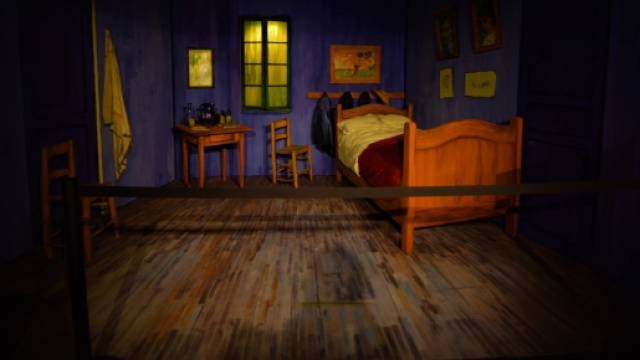 la Stanza di Van Gogh in 3D, all'entrata del museo.