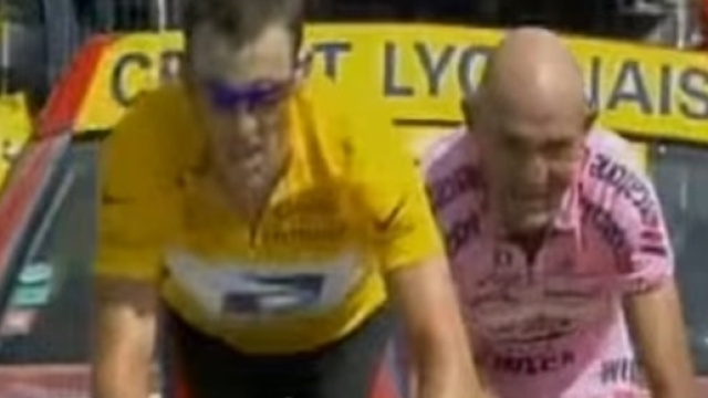 Lance Armstrong in maglia Us Postal