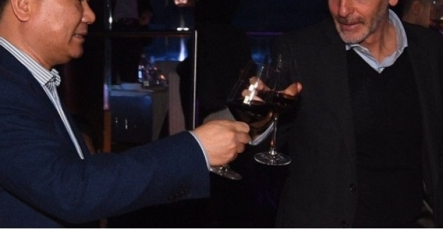 Zhang-Pioli durante la cena dell'Inter.