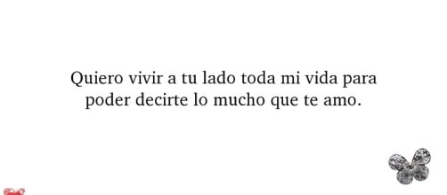 Palabras de Amor: Quiero vivir a tu lado toda mi vida para poder... - tumblr.com