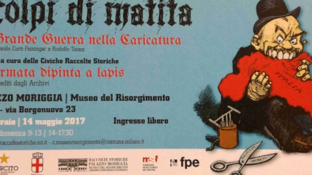 Dettaglio della locandina della mostra.