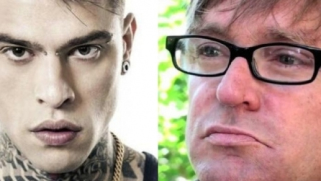 Fedez a sinistra, Filippo Facci a destra.