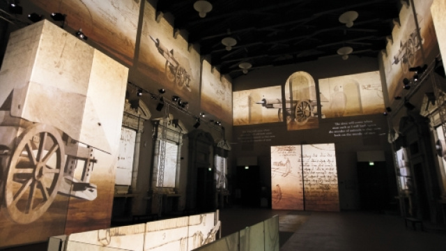 Interno del Leonardo Da Vinci Experience.