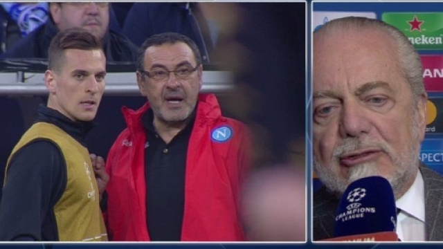 Sarri-De Laurentiis, tensione in tv