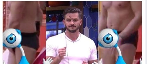 Marcos fica excitado perto de Emilly (foto: reprodu&ccedil;&atilde;o TV Globo)