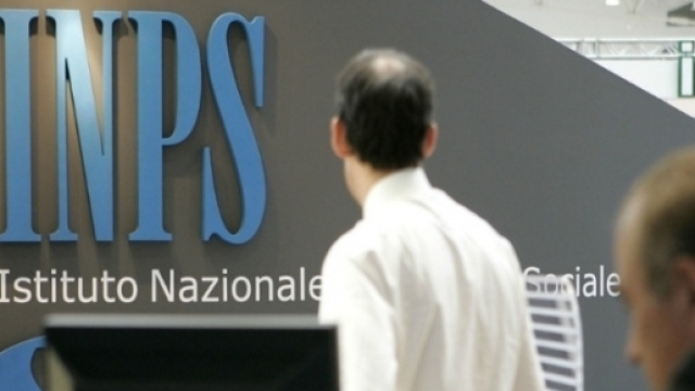 Il logo dell'Inps, l'Istituto Nazionale Previdenze Sociali.
