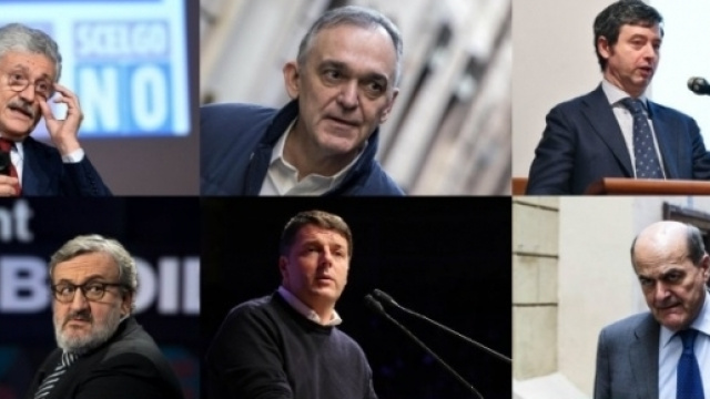 Alcuni dei protagonisti della telenovela della scissione Pd