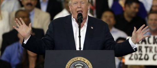 Donald Trump holds a rally in Melbourne, Florida