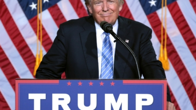 Donald Trump durante un discorso elettorale